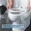 AKubi Combo 50 Miếng Giấy Lót Bồn Cầu Tự Phân Hủy Chống Thấm Nước Dính Chắc Chắn Nhỏ Gọn Vô Trùng Sạch Sẽ Dùng Một Lần