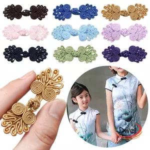 DWEL 5 Chiếc Nút Sườn Xám Thủ Công Hộp Quà Tặng DIY Nút Thắt Lưng