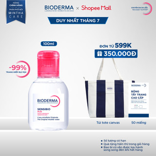 Dung dịch làm sạch và tẩy trang công nghệ Micellar Bioderma Sensibio H2O - 100ml