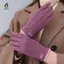 Găng tay sang trọng mùa đông dành cho nữ Thời trang da lộn ấm áp ngoài trời Guantes Lady Màn hình cảm ứng Lái xe Găng tay thể thao Găng tay đi xe đạp Mới