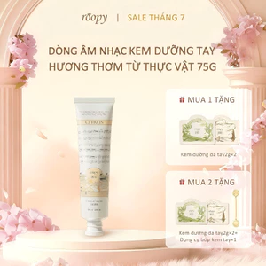 Roopy Kem Tay Hương Tinh Dầu Thực Vật 75g - Hương ba tầng, Hương Hoa Quả, Dưỡng Ẩm Cấp NướcHộp quà hợp tác, ROOPY × Butterbear (bộ 6 hương) — Phiên bản chính hãng 75g