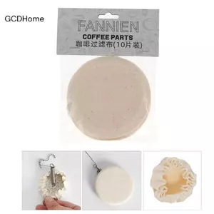 GCDHome 10 Cái / bộ Vải Siphon Lọc Cà Phê Vải Thích Hợp Để Lắp Đặt Nồi Cà Phê Siphon Có Thể Tái Sử Dụng Syphon Nồi Accesso HOT