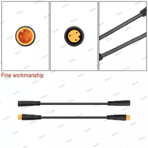 Cáp nối dài 3 chân PYCOU, Cáp ga ngón tay cái chống nước cho nam và nữ, Phụ kiện chất lượng cao Phích cắm dây xe đạp điện PE Thích hợp cho xe đạp điện