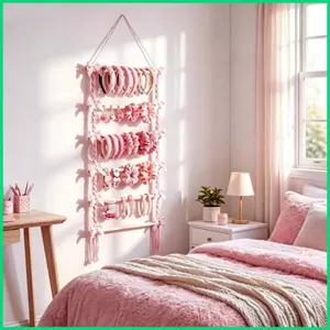 Móng Vuốt Kẹp Người Tổ Chức Tiết Kiệm Không Gian Treo Macrame Lưu Trữ Giữ 15 Kẹp Tóc Tổ Chức Cho Nhà Bếp jiwvn