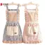 Tạp dề vải Cotton họa tiết hoa cho nữ Tạp dề chống dầu có nhà thơ và thắt lưng có thể điều chỉnh Tạp dề yếm không tay chống thấm nước VN