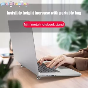 Khung Ảnh Có Thể Điều Chỉnh Gấp Laptop Chân Mini Siêu Mỏng Di Động Hỗ Trợ Cho Notebook Làm Mát Chân Vô Hình Braet VN