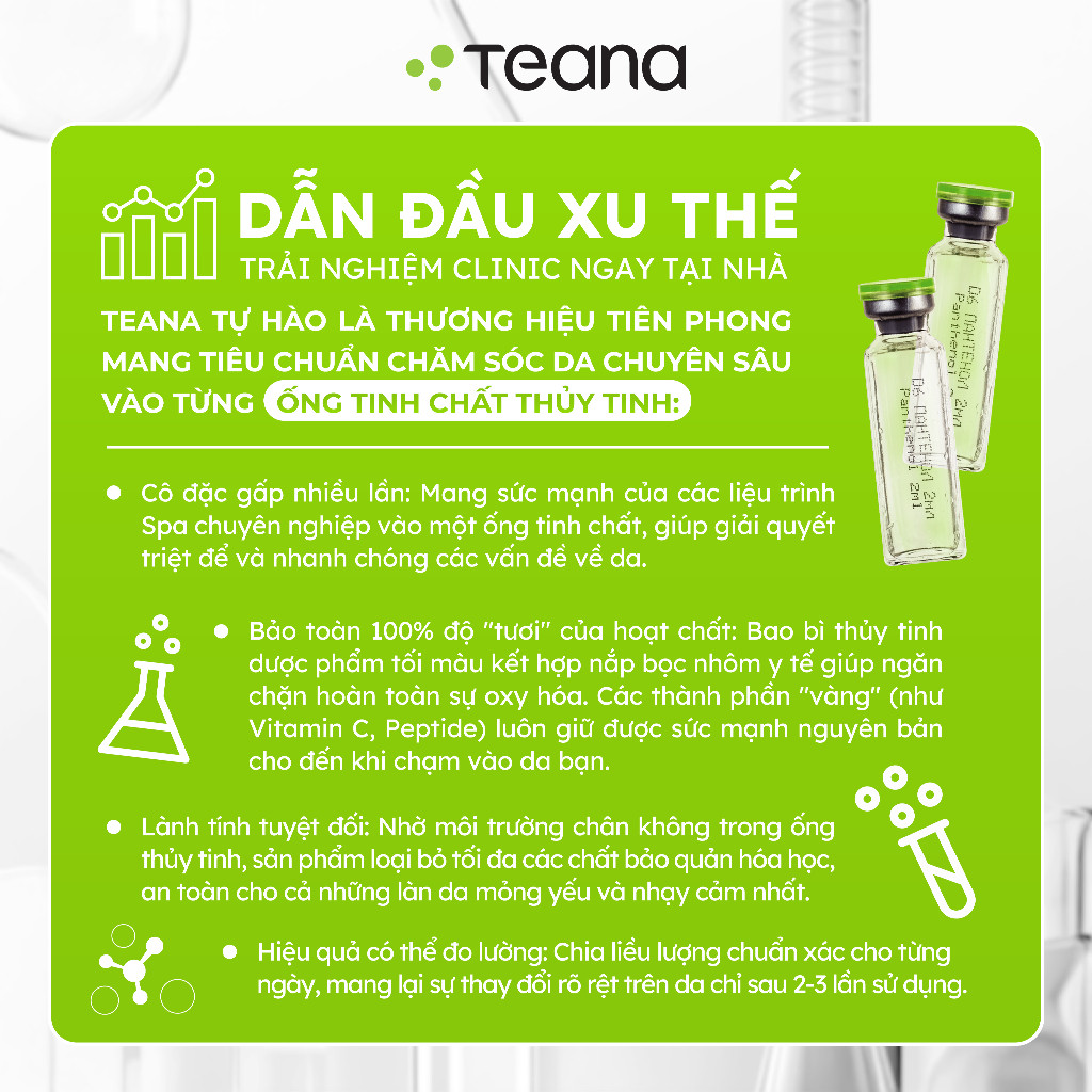 Serum Teana Super Peptides ASAP Skin Tone Correction dưỡng trắng da, mờ thâm nám 10ml/20ml