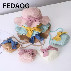 Mũ chống nắng cho bé gái FEDAOG, Mũ chống nắng nhiều màu cho trẻ em 2-8 tuổi, Mũ đi biển dễ thương thời trang mùa hè
