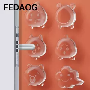 Giảm xóc FEDAOG, Nút chặn cửa trong suốt tắt tiếng, Miếng đệm tai nạn cửa gia đình bằng silicon không dấu vết