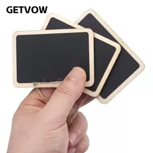 GETVOW 20 Gói Bảng Phấn, Treo 20 Gói Thẻ Bảng Phấn, Có Dây Gỗ Xóa Được Thẻ Tin Nhắn Nhà