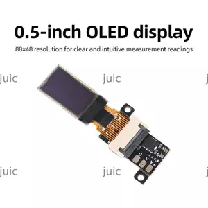 Vôn kế kỹ thuật số JUIC, Đồng hồ đo điện áp rộng 0-30V, Màn hình OLED siêu mỏng 0,5 inch chuyên nghiệp Bảng điều khiển Vôn kế DC Dự án điện tử