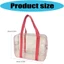Túi đựng bãi biển PVC trong suốt hàng đầu có tay cầm màu hồng Túi đeo vai 35 x 26 cm Bể bơi Đóng gói Khu nghỉ mát Sử dụng Đi biển mùa hè Ca