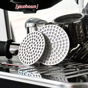 Màn hình Pu cà phê nhà bếp 51 / 53 / 58mm Màn hình lọc mịn hai lớp bằng thép không gỉ cho phụ kiện Portafter Espresso