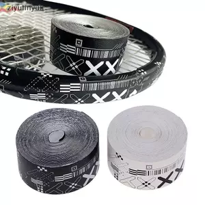 Ziyulinyuk 1 Cuộn 500CM Trắng In Hình Tennis Raet Mái Chèo Băng Bảo Vệ Đầu PU Stiers Cho Bãi Biển Pileball Raet Bộ Phận Thể Thao VN