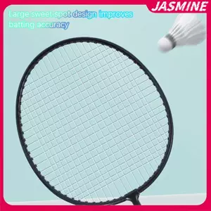 JASMINE 2 Chiếc Cầu Lông Raet Bộ Siêu Nhẹ Chia Hợp Kim Ferro Cầu Lông Trưởng Thành Raet Có Túi Attaing Và Bảo Vệ JASMINE