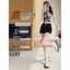 Quần Short Denim Cao Cấp Nữ Retro Đen Jean Quần Short Giảm Béo Plus Size XS-2XL