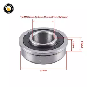{TB & Bag} F6202-2RS Mặt bích ABEC-1 Xe đẩy sân vườn rãnh sâu Vòng bi bánh xe.