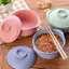 Bigapple Bát Mì Ăn Liền Có Nắp Súp Bát Cơm Nóng Học Sinh Hộp Đựng Thực Phẩm Khỏe Mạnh Bộ Đồ Ăn Bát Bộ Đồ Ăn RDG