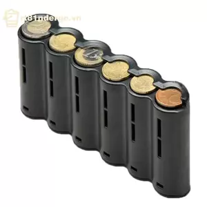GE Di Động 6 Khe Cắm Đồng Xu Euro Hộp Đựng Đồng Xu Euro Bộ Sưu Tập Có Lò Xo Cho Gia Đình Bồi Bàn Tài Xế Đồng Xu An Toàn Heo Đất VN