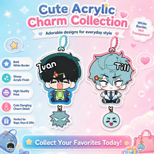 Ngoài Hành Tinh Sân Khấu Anime Móc Khóa Nữ ivan Till Kawaii Acrylic Móc Chìa Khóa Người Đàn Ông Túi Mặt Dây Chuyền