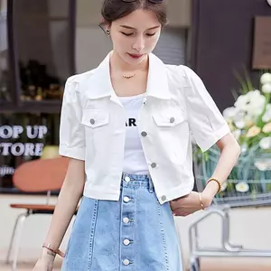 Áo sơ mi áo khoác ngoài mùa hè Hàn Quốc thiết kế áo khoác ngắn tay mỏng