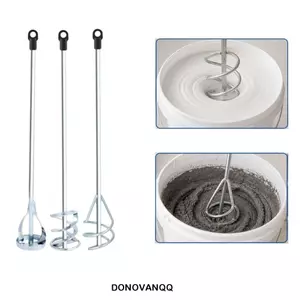 Mái chèo trộn DONOVANQQ, Máy khuấy sơn trộn hiệu quả bền bỉ, Ba đầu và sáu chân 400mm Không có điểm mù Chống uốn Máy trộn mái chèo Lớp phủ sơn