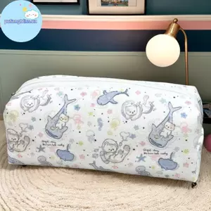 Pufangbliss 1 Học Sinh Đơn Giản Túi Đựng Bút Chì Hàn Quốc Dung Tích Lớn Văn Phòng Phẩm Túi Bảo Quản Túi Trang Điểm Nhỏ Tổ Chức Du Lịch Túi Đựng Mỹ Phẩm VN