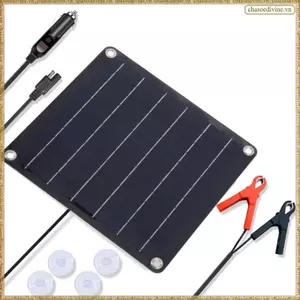 Bộ bảo trì pin ô tô 10W Bộ sạc pin năng lượng mặt trời Bộ sạc nhỏ giọt năng lượng mặt trời thông minh cho ô tô, xe tải, thuyền RV, xe máy