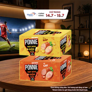 Combo 2 Hộp Pönnie HotDog Giòn Vị Bắp Và Vị Cay(2 Hộp 40 Cây x 28G)