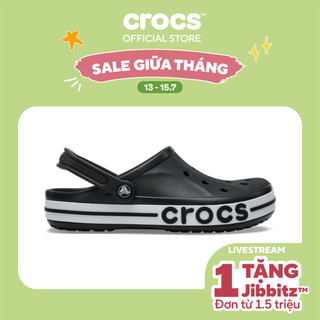 Giày Clog Unisex Crocs Bayaband - Black/White - 205089-066