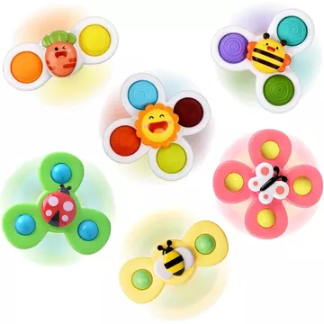 Cốc Hút Đồ Chơi Spinner Cho Bé - Cốc Hút Fidget Spinner Đồ Chơi Đồ Chơi Tắm Cửa Sổ Quay Top Đồ Chơi Cho Bé 12-18 Tháng Giáng Sinh Quà Tặng Sinh Nhật Cho 1 2 3 Bé Trai Bé Gái Đồ Chơi Cảm Giác f