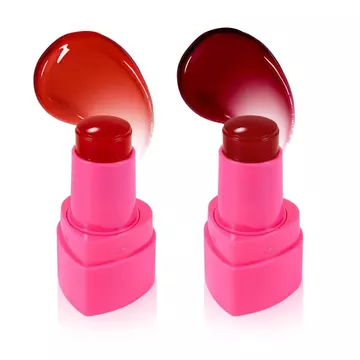 2 Que Phấn má hồng thạch cho má, Que thạch nước làm mát, Son dưỡng ẩm nhẹ và kem Cheek, lâu trôi, không tàn nhẫn, vết bẩn môi + Phấn má hồng (01 + 03)