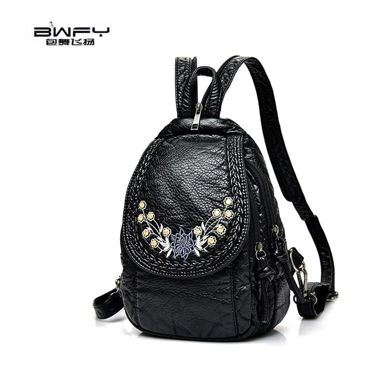 Women's Korean-Style PU Leather Backpack – Mini, for Travel – 4