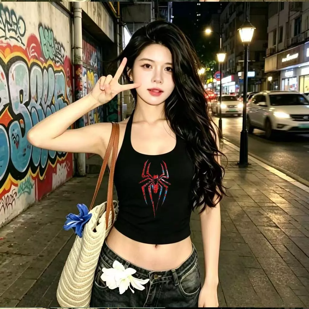 COD✅(Hồ Chí Minh)🚚Áo croptop - Premium Cotton - 250gsm - áo thun nữ dạo phố-áo thun nữ in truyện tranh logo.-999