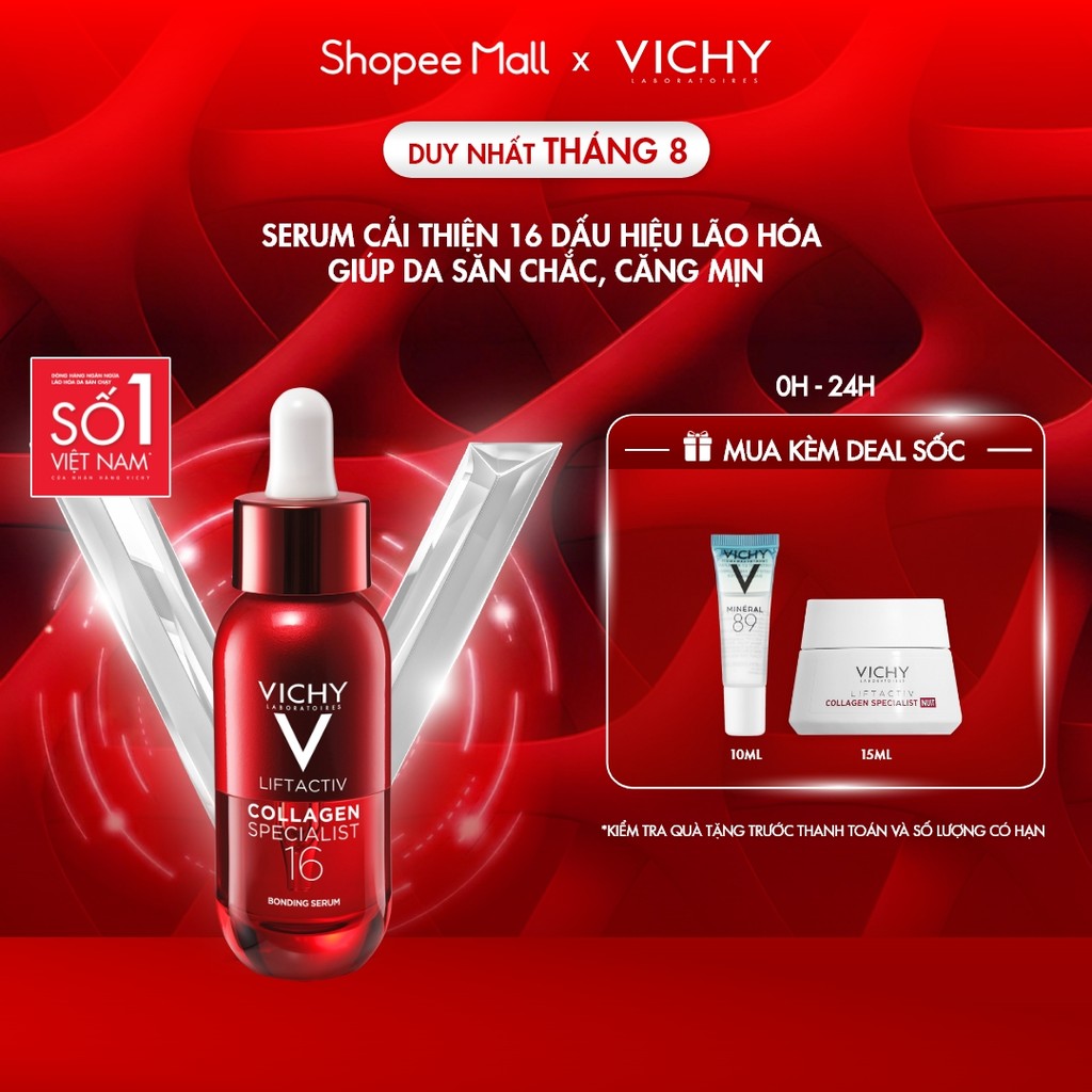 Serum Collagen 16 giúp trẻ hóa da, da căng, mịn màng, săn chắc, rạng rỡ với công nghệ Co-bonding, 30ml