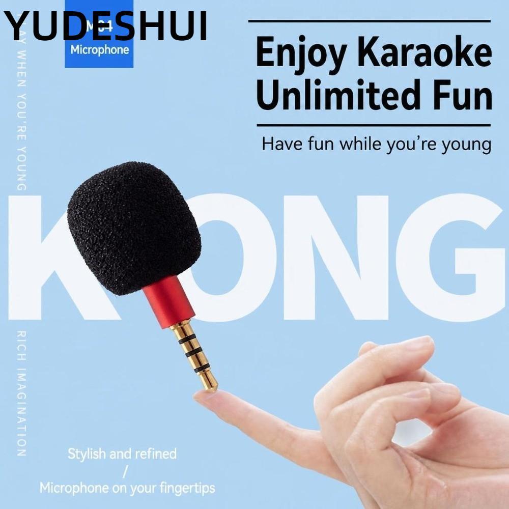 YUDESHUI Micro Mini, Mic Kim Loại Micro Mini Kim Loại 3.5 Mm, Cắm Di Động Và Chạy 3 Cực 4 Cực Loa Micro Điện Thoại Di Động