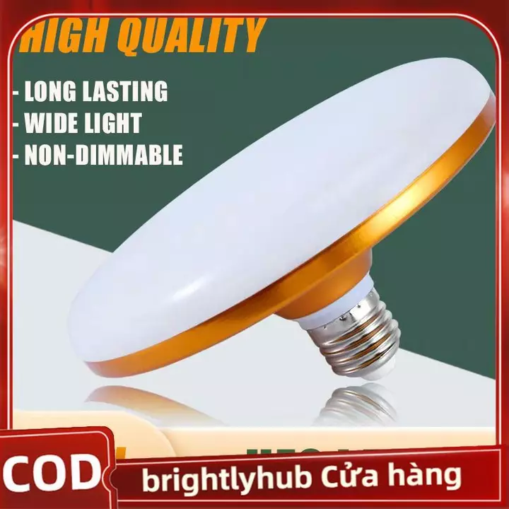 Bóng Đèn LED E27 Đèn Led Siêu Sáng 20W 220V UFO Đèn Led Đèn Trong Nhà Trắng Đèn Bàn Đèn Nhà Để Xe COD