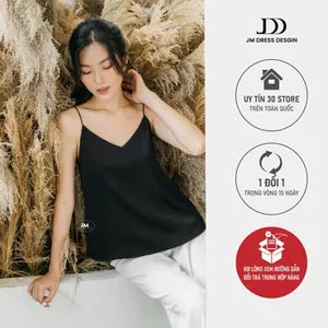 Áo hai dây cổ V ASP01.2204K thiết kế bởi JM Dress Design