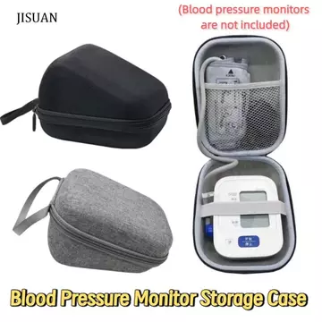 Hộp đựng máy đo huyết áp JISUAN, Túi bảo vệ máy đo huyết áp vỏ cứng di động, Thiết kế lưới có tay cầm Vỏ cứng chống nước cho máy đo huyết áp