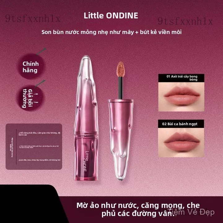 Son môi Son bùn, son kem, son dưỡng, son bóng mỏng nhẹ như mây, cấp ẩm, lâu trôi, tự nhiên, tạo hiệu ứng môi 3D, trang đ