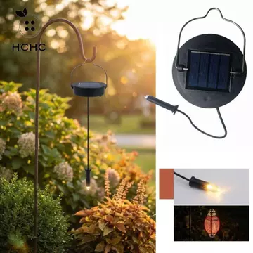 Đèn năng lượng mặt trời HCHC Thay thế hàng đầu, Đèn treo LED năng lượng mặt trời chạy bằng năng lượng mặt trời DIY, Đèn trắng chiếu sáng con đường 400Mah Đèn trang trí năng lượng mặt trời ngoài trời m