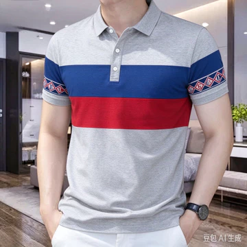 Áo Polo Cho Nam Trang Trọng Thường Ngày Sọc Áo Sơ Mi Polo Cho Nam Nhiều Màu Áo Sơ Mi Polo Tay Ngắn Mùa Hè Kinh Doanh Polo Cho Nam Cổ Áo Sơ Mi