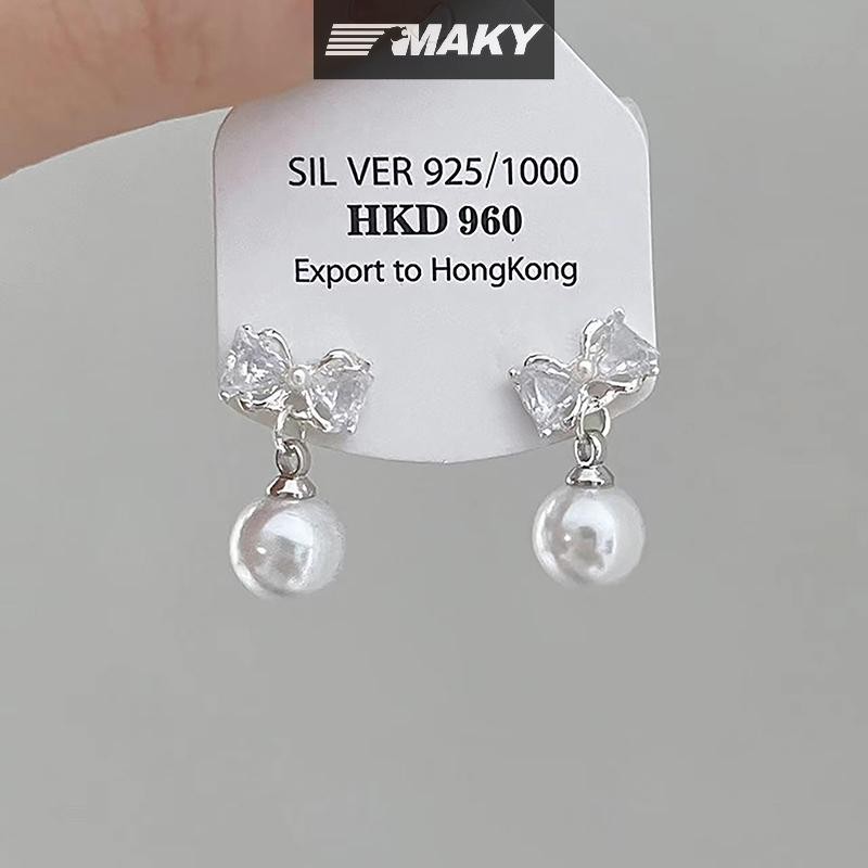 Newwellknownepic 1 Cặp Phong Cách Hàn Quốc Xanh Zircon Ngôi Sao Mặt Trăng Bông Tai Dành Cho Nữ Tinh Tế Ngọt Ngào Dễ Thương Tính Khí Bông Tai Trang Sức Cưới VN