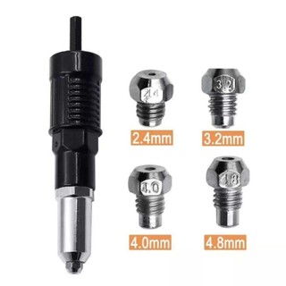 HDG Dụng cụ chuyển đổi máy khoan thành máy rút đinh rive có tay cầm loại lớn kim loại