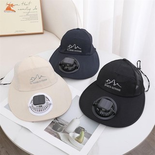 Mũ sạc năng lượng mặt trời có quạt và tấm che nắng, chống tia UV, phù hợp cho các hoạt động ngoài trời