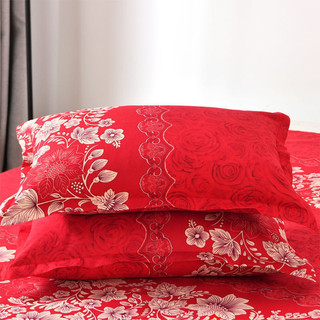 Thân Thiện Với Da Twill Chải Đỏ Đôi Gối Cưới Gối Cưới Lõi Gối Đơn Ký Túc Xá Gối 25.8.19