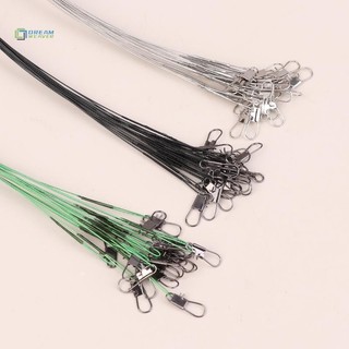 [Dream] 20 Chiếc Dây Câu Thép Chống Cắn Dây Thép Có Phụ Kiện Câu Cá Xoay Dây Câu Chì 15 / 20 / 30CM mới