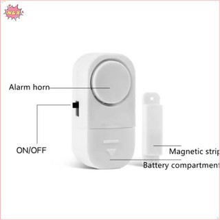 Cảm biến báo động trộm cửa sổ N & X Báo động điều khiển từ tính không dây tại nhà Hệ thống báo động an ninh chống trộm Máy dò mở cửa.