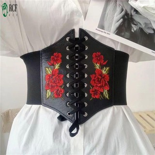 Áo lót nữ Corset thêu hoa hồng Corset màu đen tập eo hàng đầu Cincher để giảm cân cho nữ
