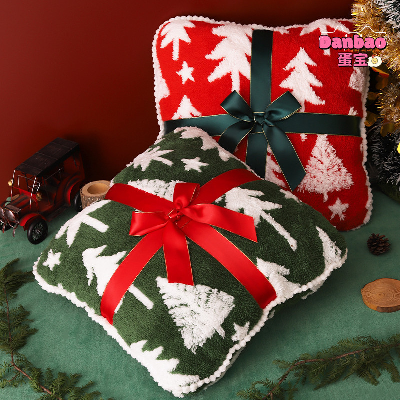 ((DANBAO) Quà tặng Giáng sinh trong Truyện cổ tích Đồ chơi sang trọng Gối ông già Noel dễ thương Cây thông Noel Chất liệu nai sừng tấm Quà tặng mềm cho bạn bè Quà tặng Giáng sinh Đồ chơi DANBAO